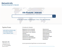 Tablet Screenshot of galvanik.info